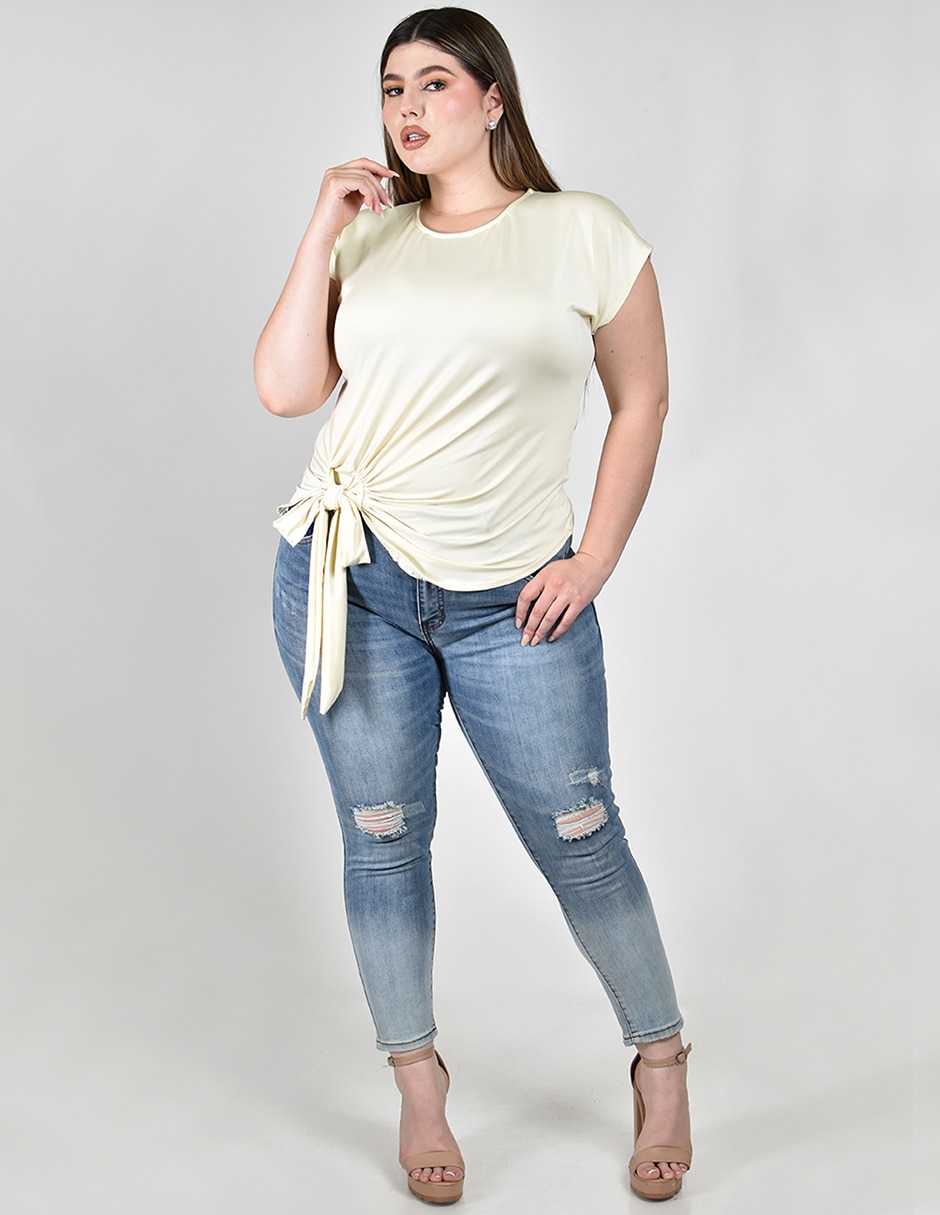 Blusa manga corta para mujer 4