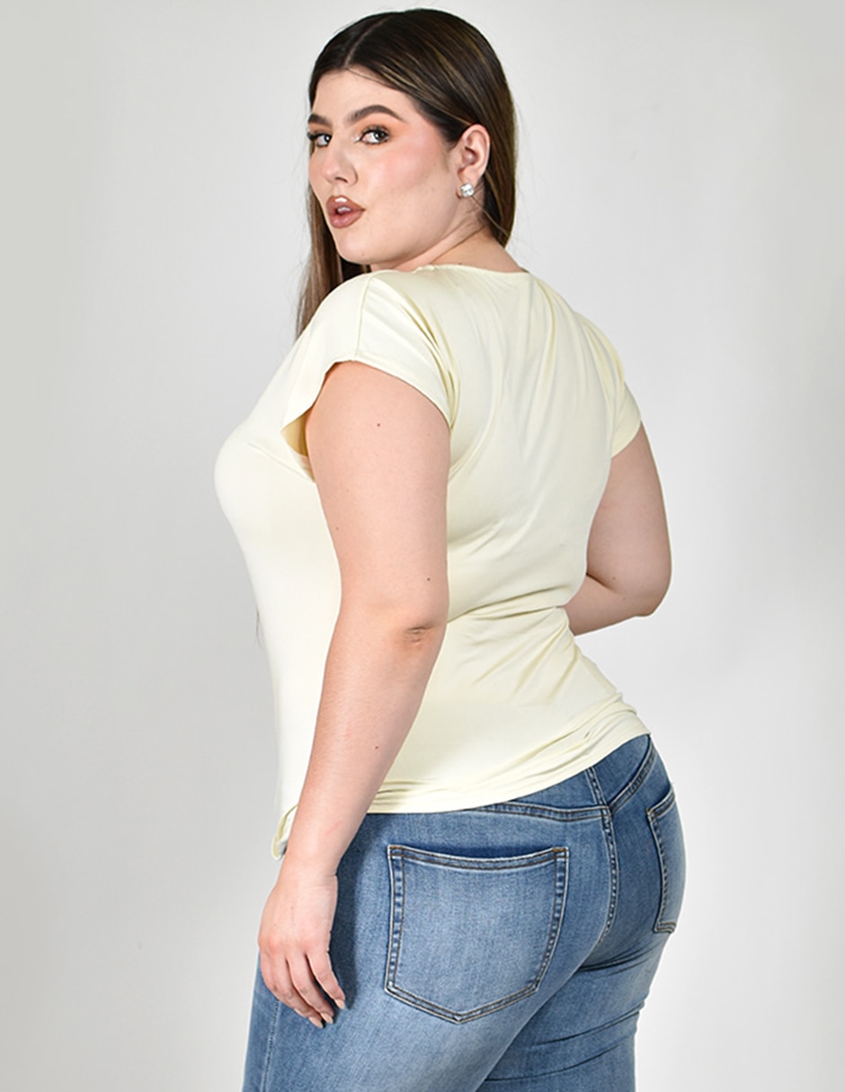 Blusa manga corta para mujer 5