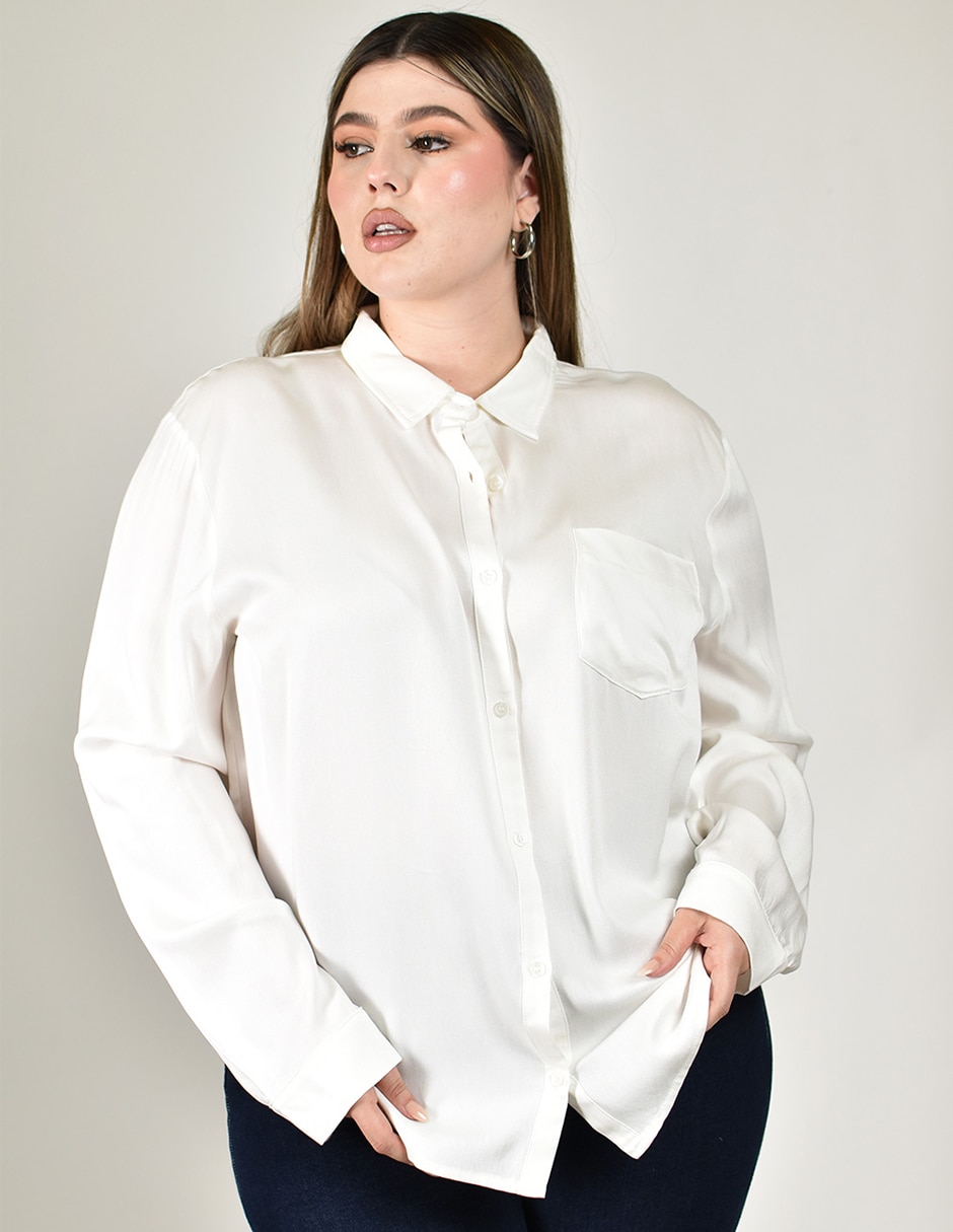 Blusa manga larga para mujer