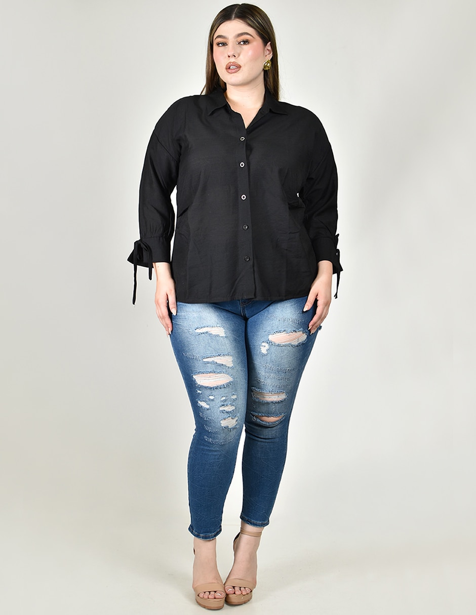 Blusa manga 3/4 para mujer 4