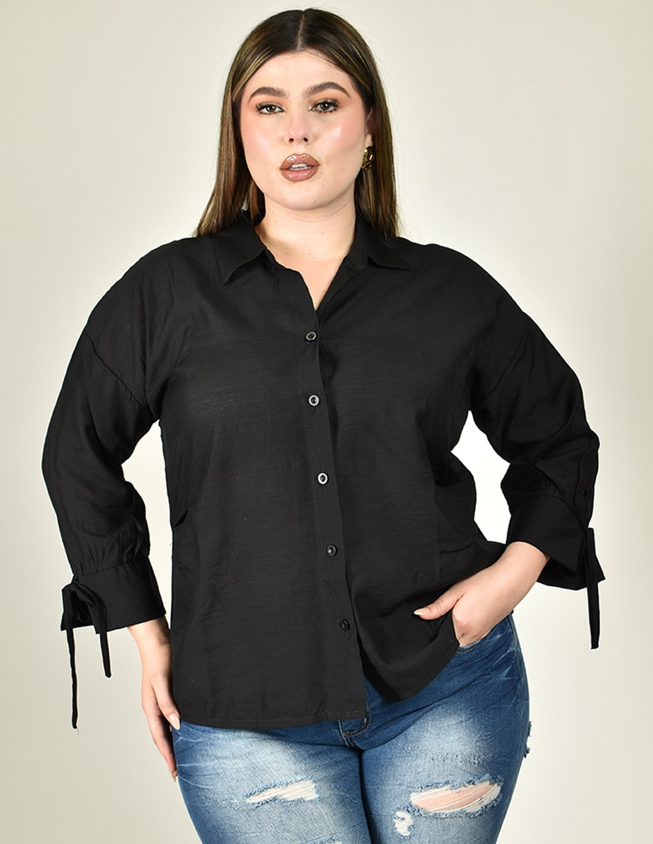 Blusa manga 3/4 para mujer