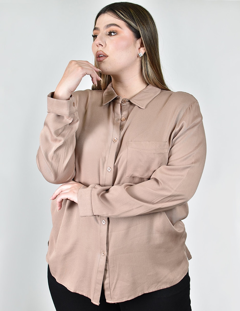 Blusa manga larga para mujer