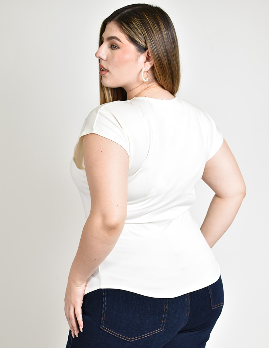 Blusa manga corta para mujer 5
