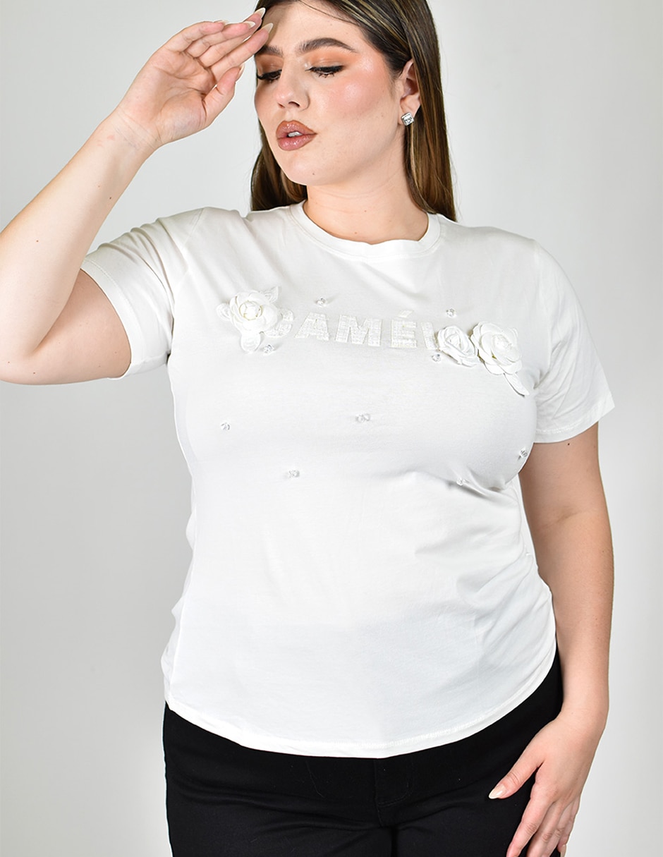 Blusa manga corta para mujer 3