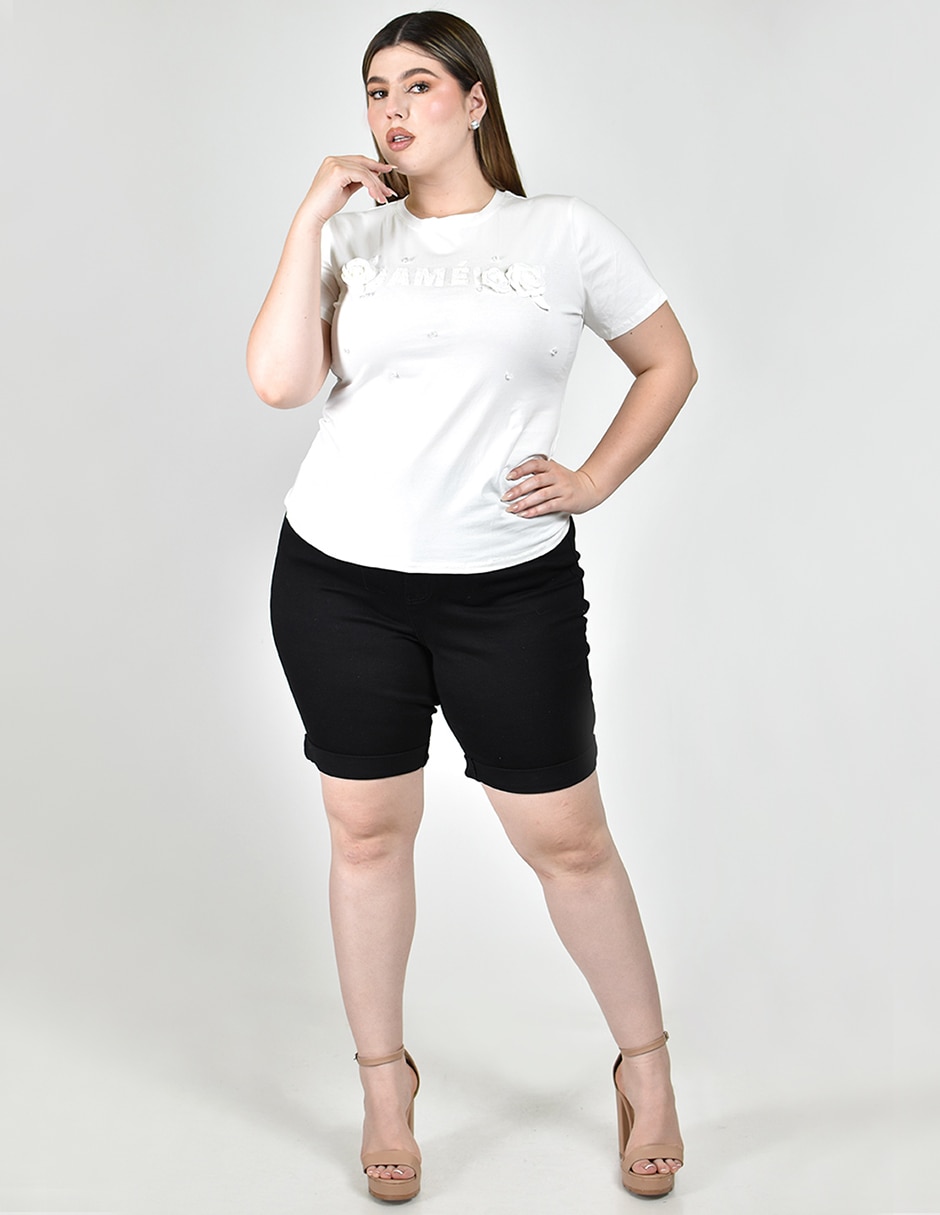 Blusa manga corta para mujer 4