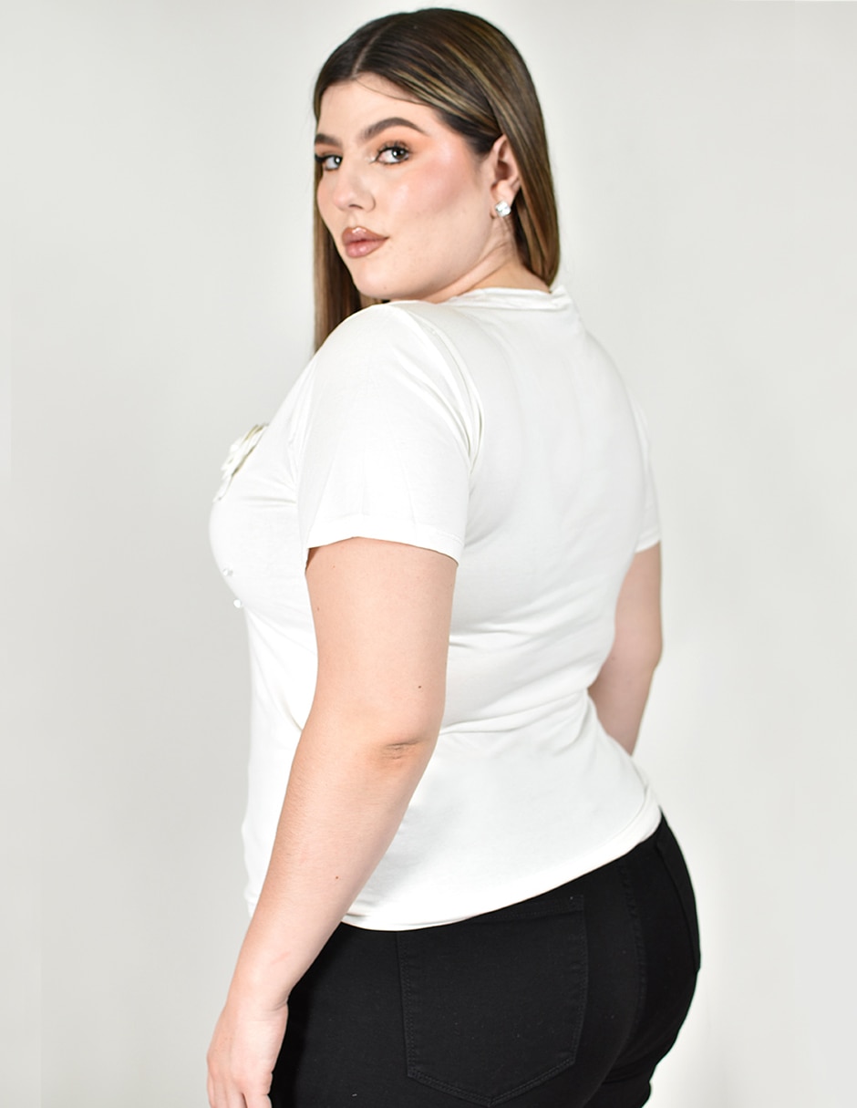 Blusa manga corta para mujer 6