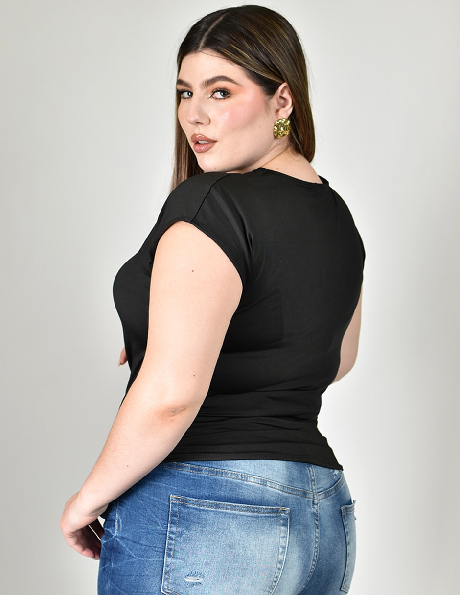 Blusa manga corta para mujer 2