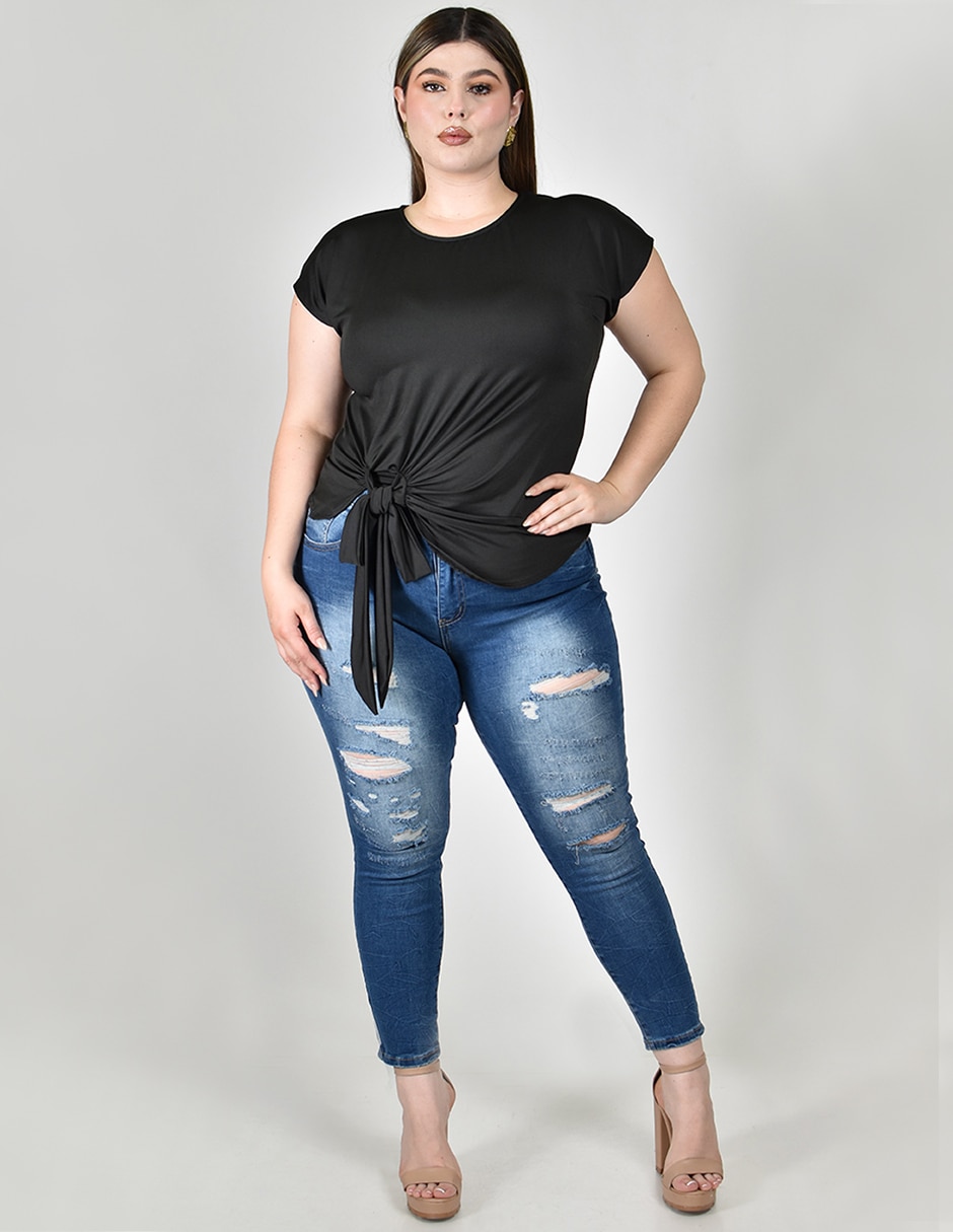 Blusa manga corta para mujer 4