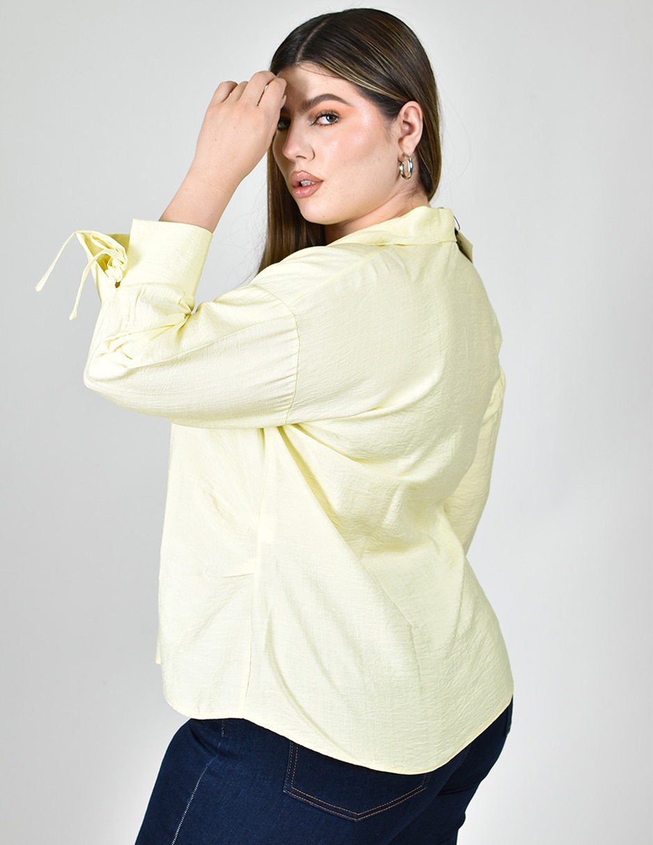 Blusa Roman Fashion manga 3/4 para mujer