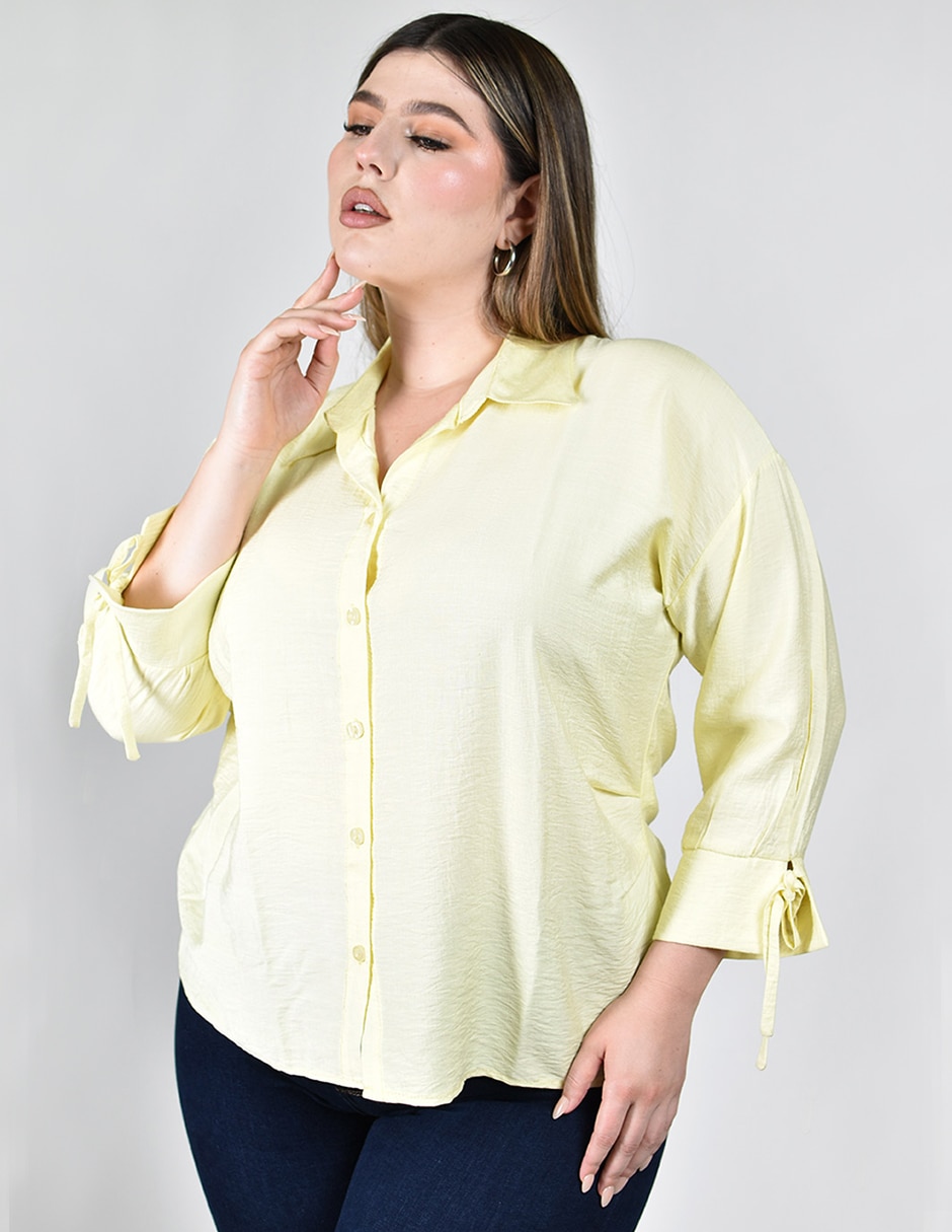 Blusa manga 3/4 para mujer