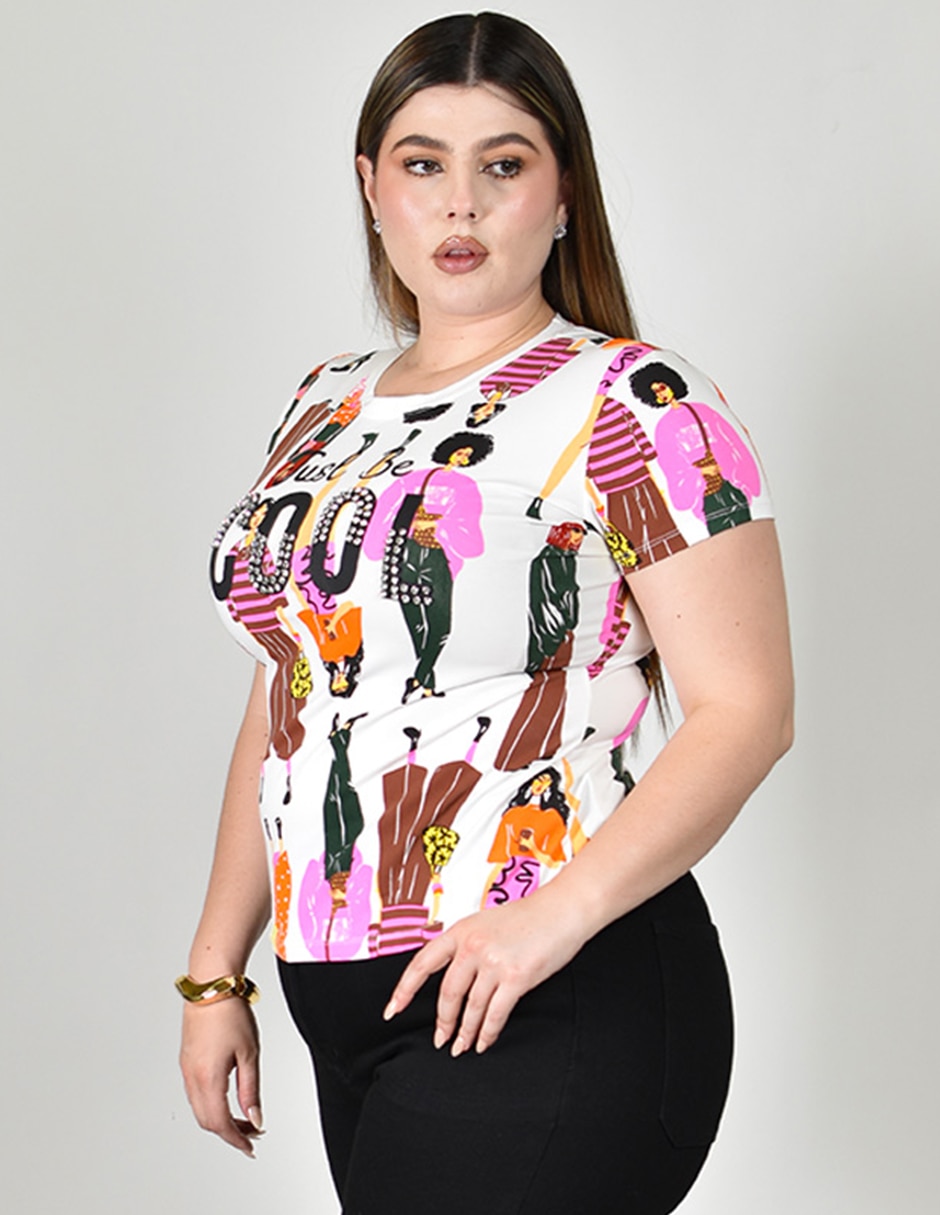 Blusa manga corta para mujer 3