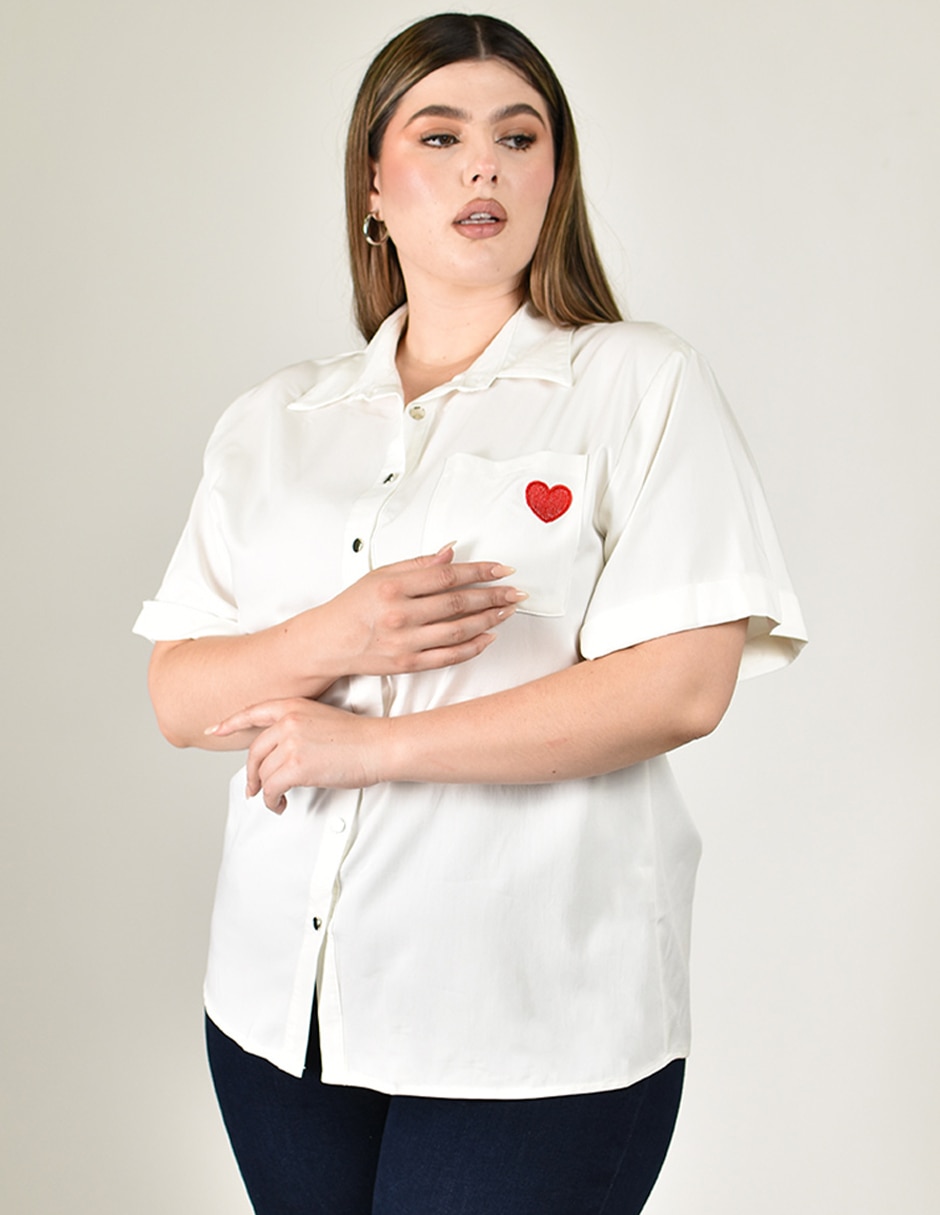 Blusa manga corta para mujer 4