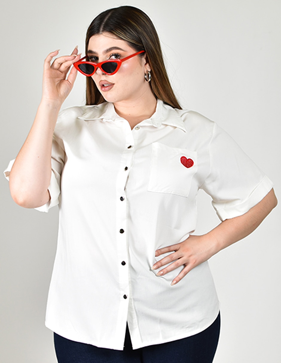 Blusa manga corta para mujer 5
