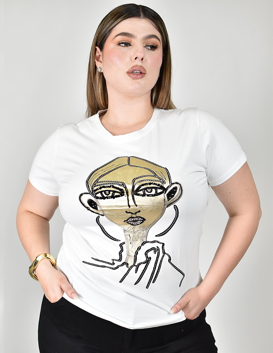 Blusa manga corta para mujer 3