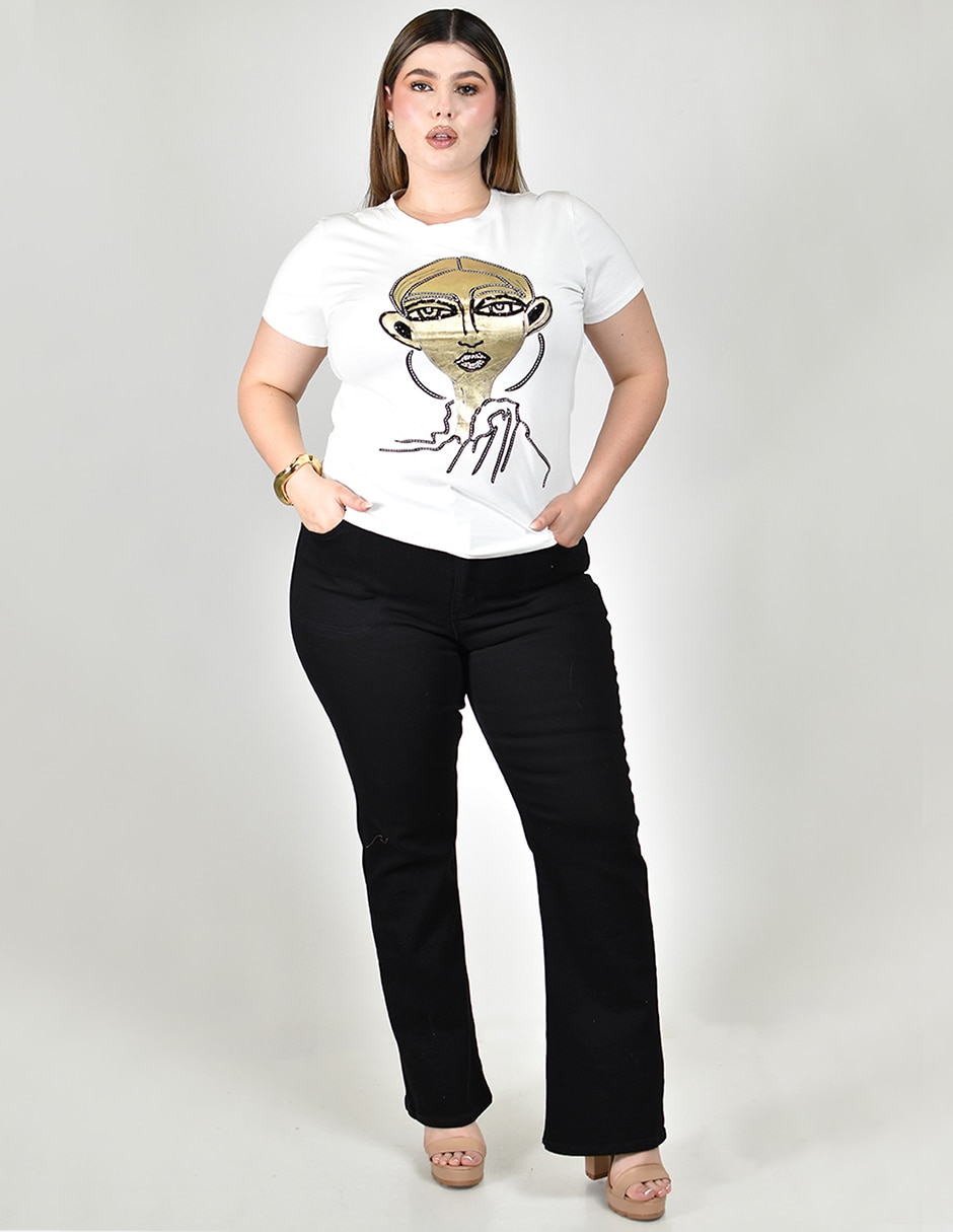 Blusa manga corta para mujer 4