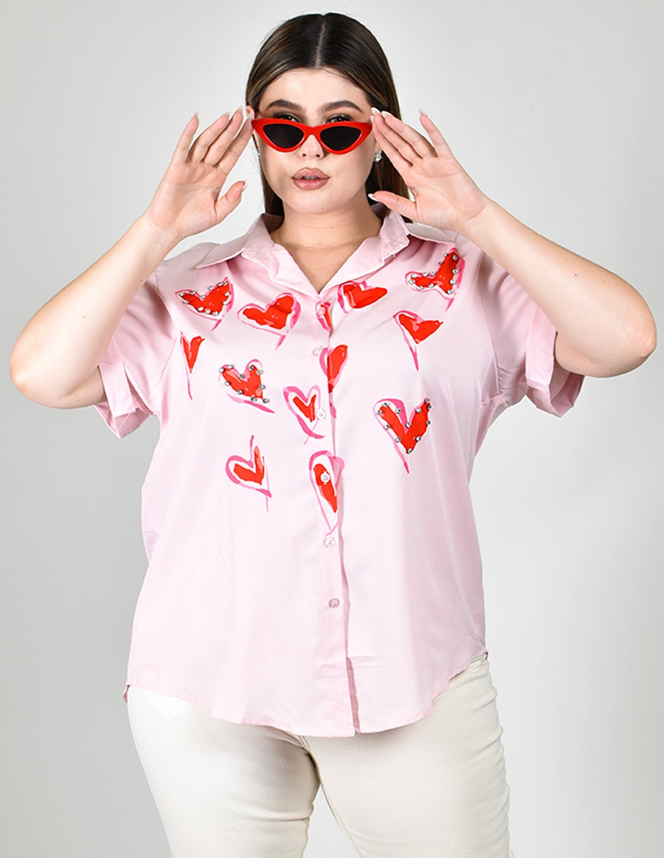 Blusa manga corta para mujer 4