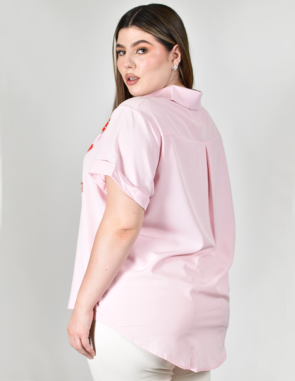 Blusa manga corta para mujer 6