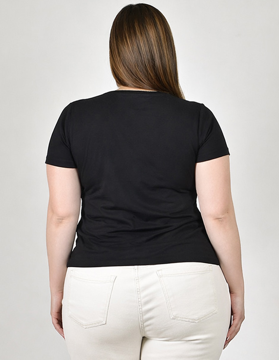 Blusa manga corta para mujer 3