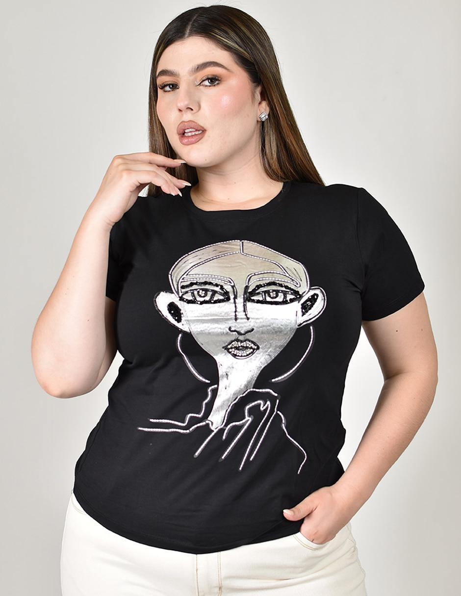 Blusa manga corta para mujer 4