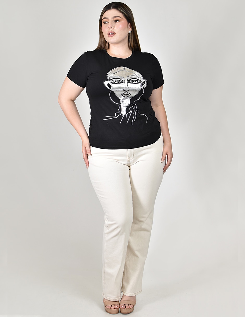 Blusa manga corta para mujer 5