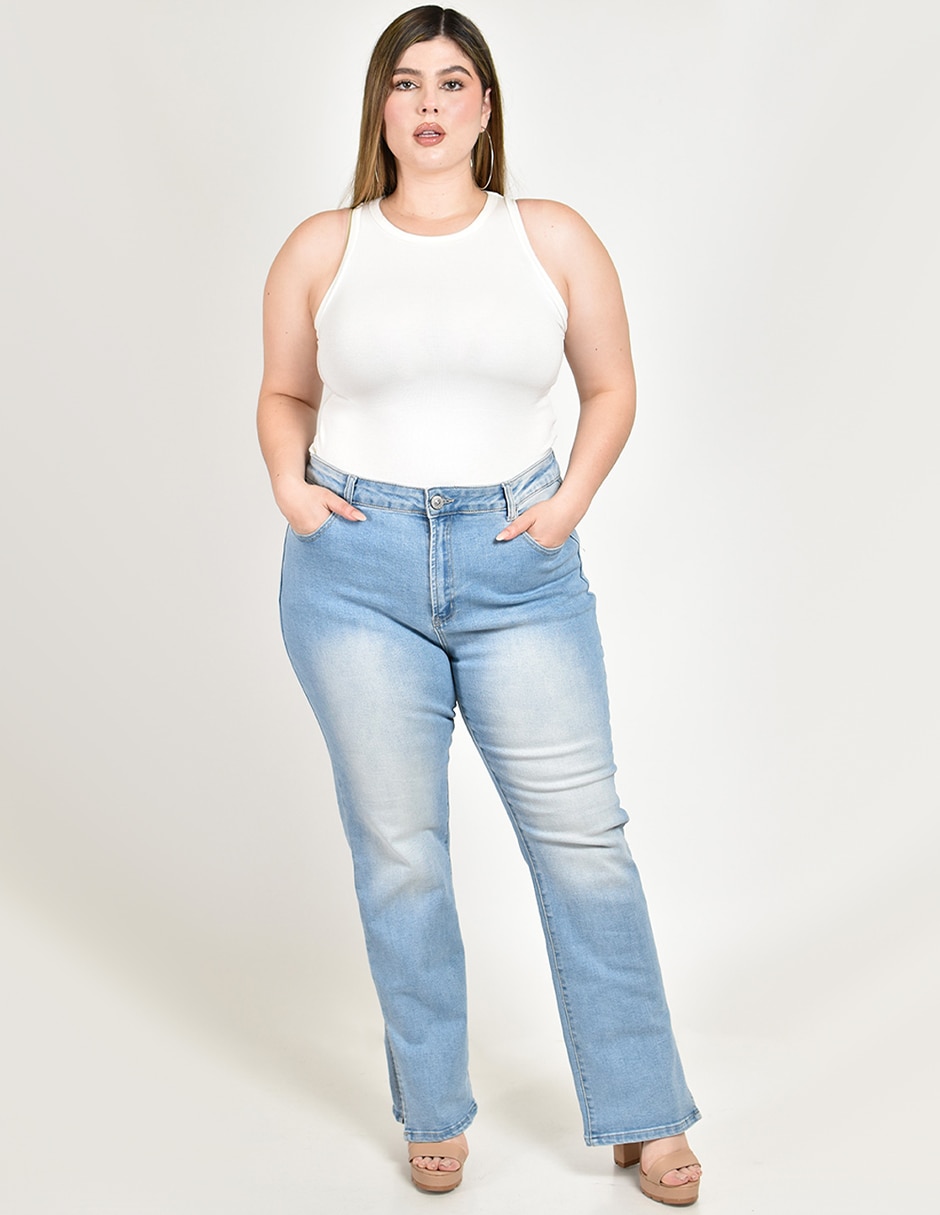 Jeans straight para mujer 4