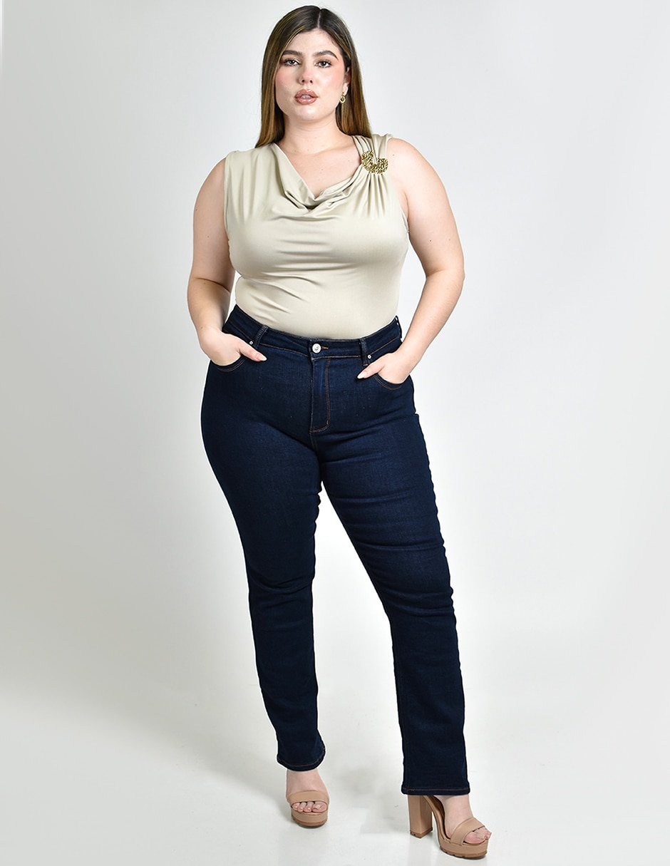 Jeans straight para mujer 3