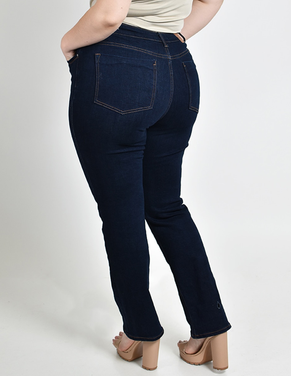 Jeans straight para mujer 4