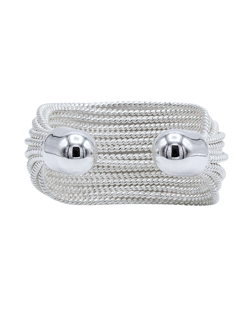 De semicircular aretize brillo p 925 de plata mate