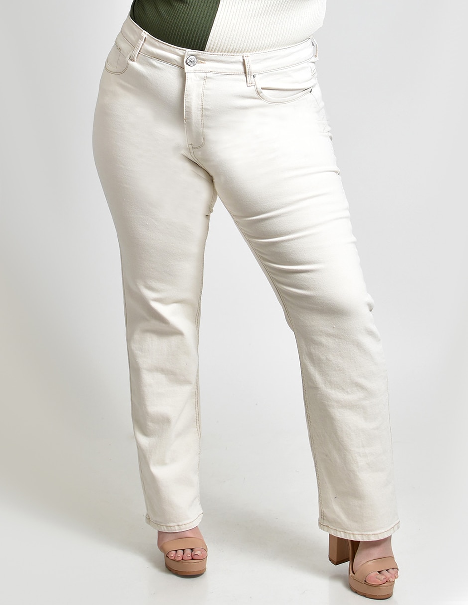 Jeans curvy straight para mujer