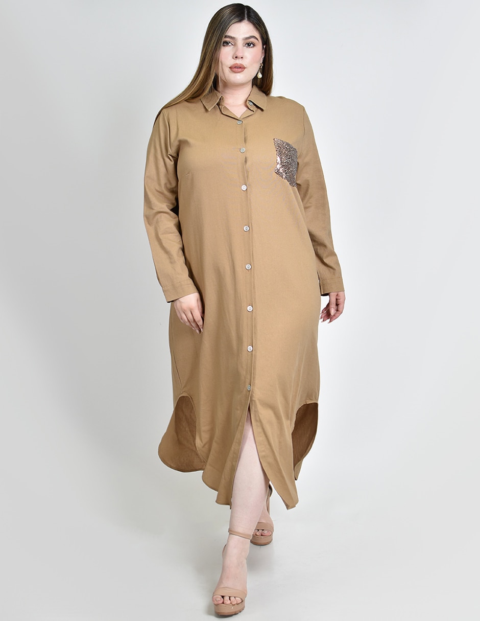 Vestido midi casual para mujer
