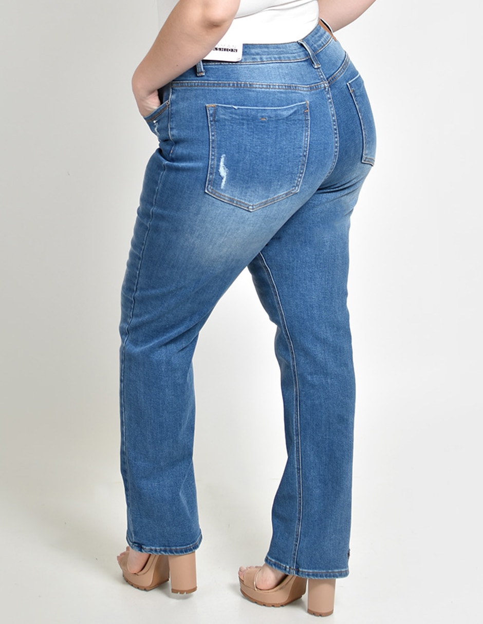 Jeans straight para mujer 5