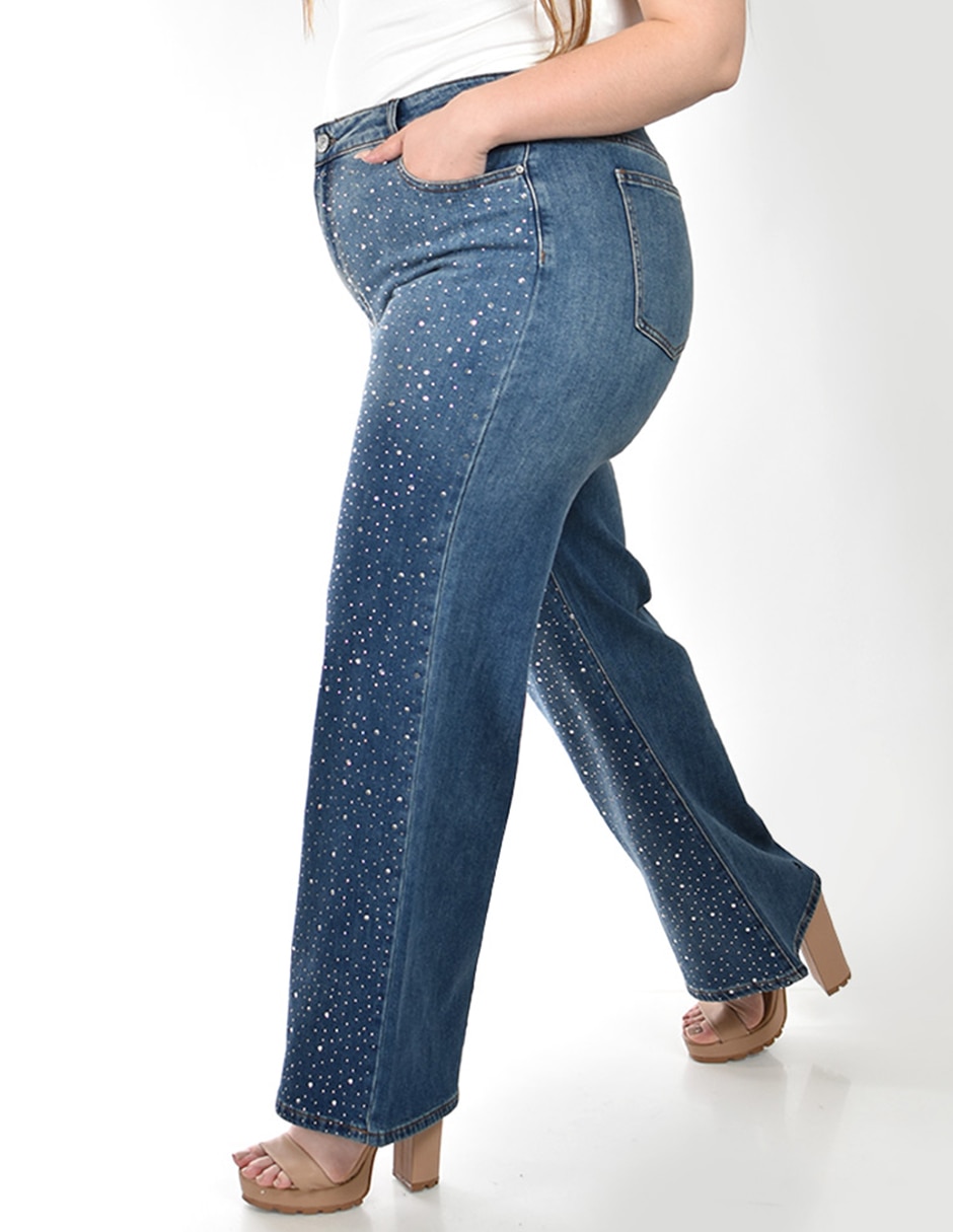 Jeans wide leg Roman Fashion para mujer
