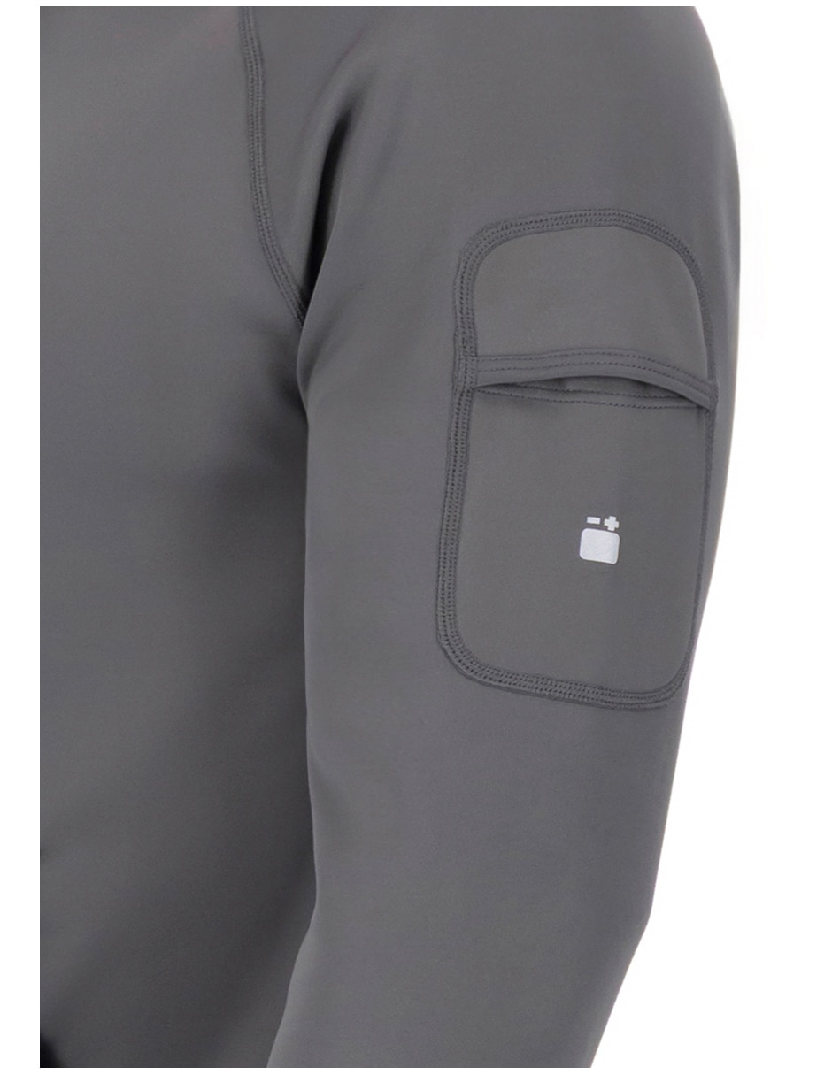 Sudadera Voltaica Hoodie Max Antracite con bolsa canguro para hombre