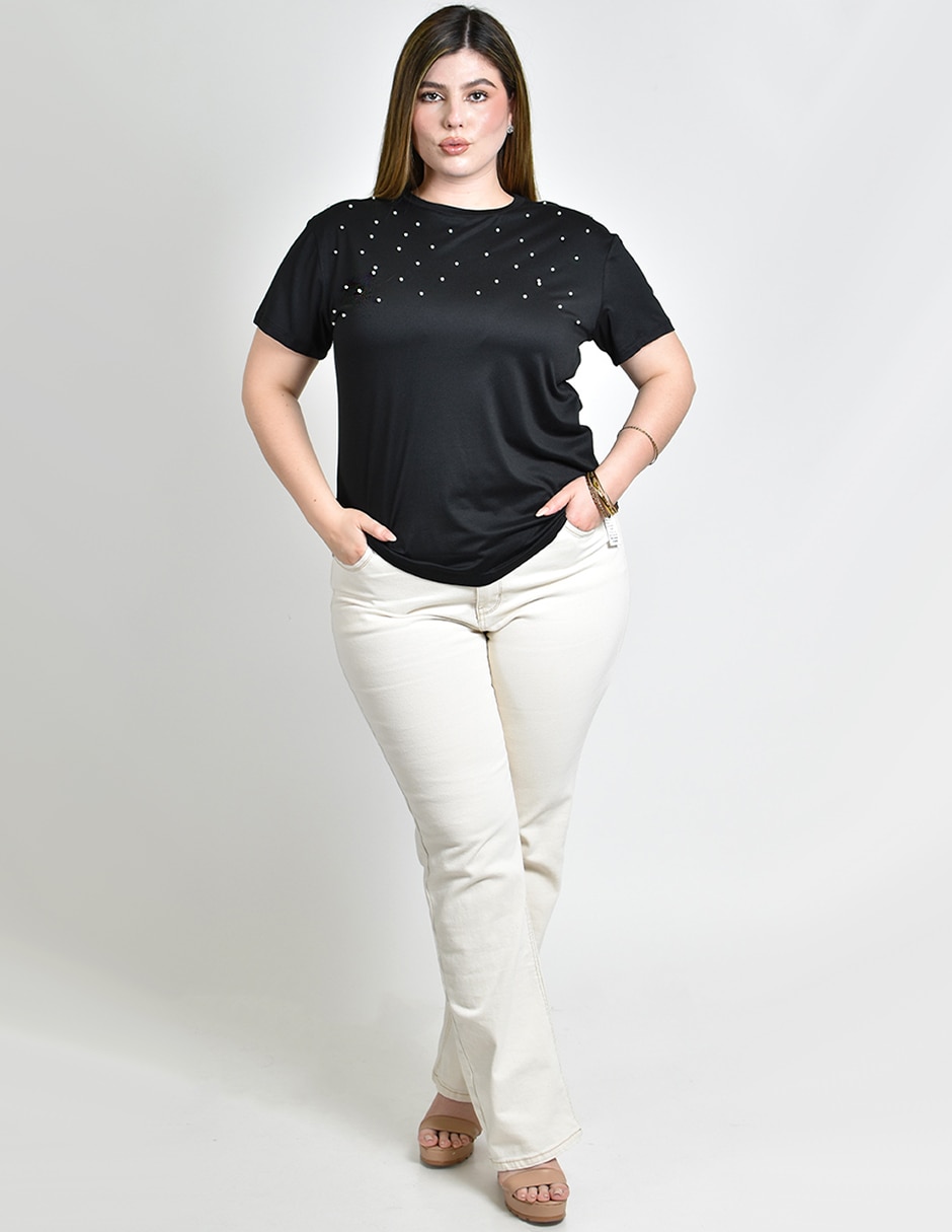 Blusa manga corta para mujer 3