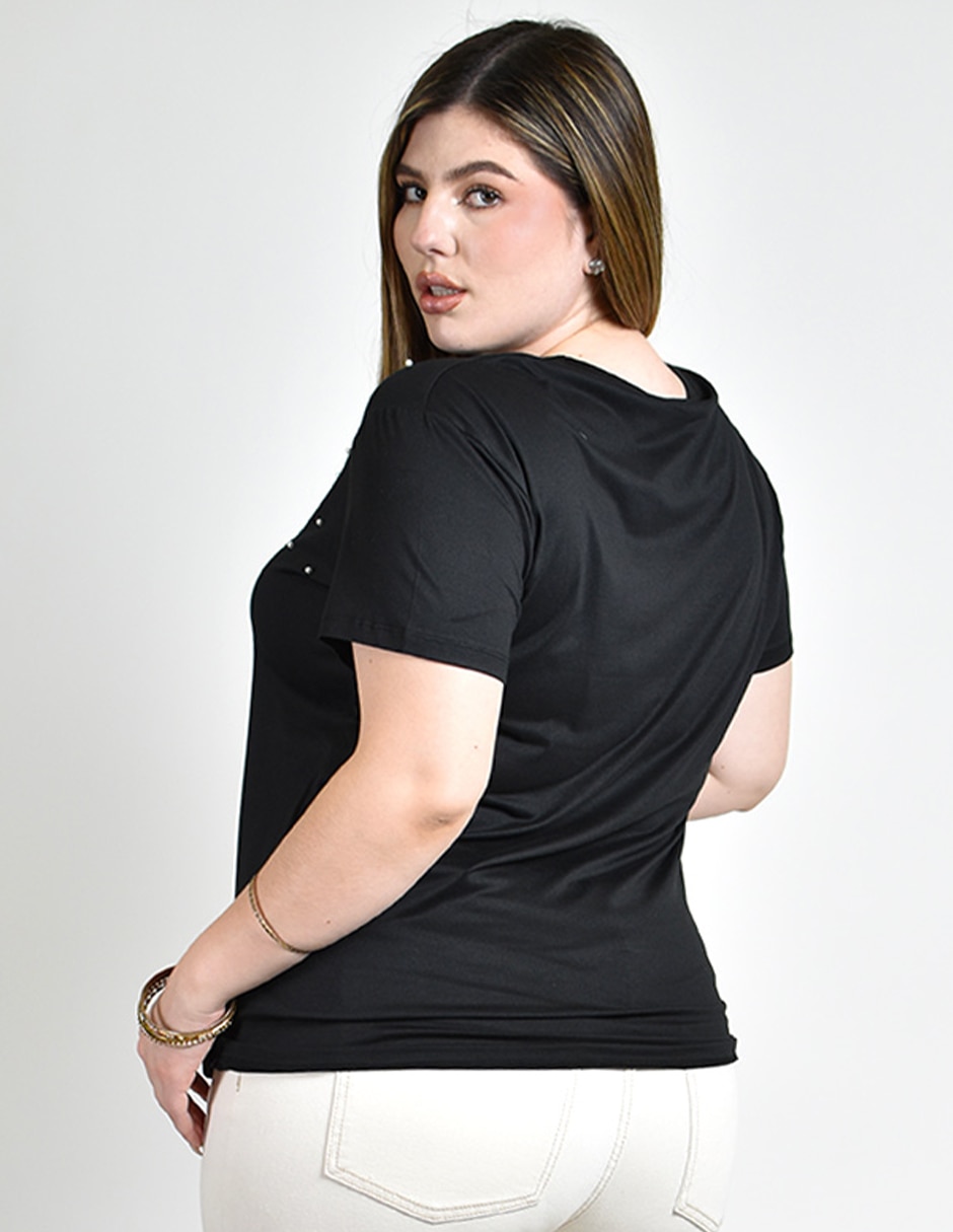 Blusa manga corta para mujer 5
