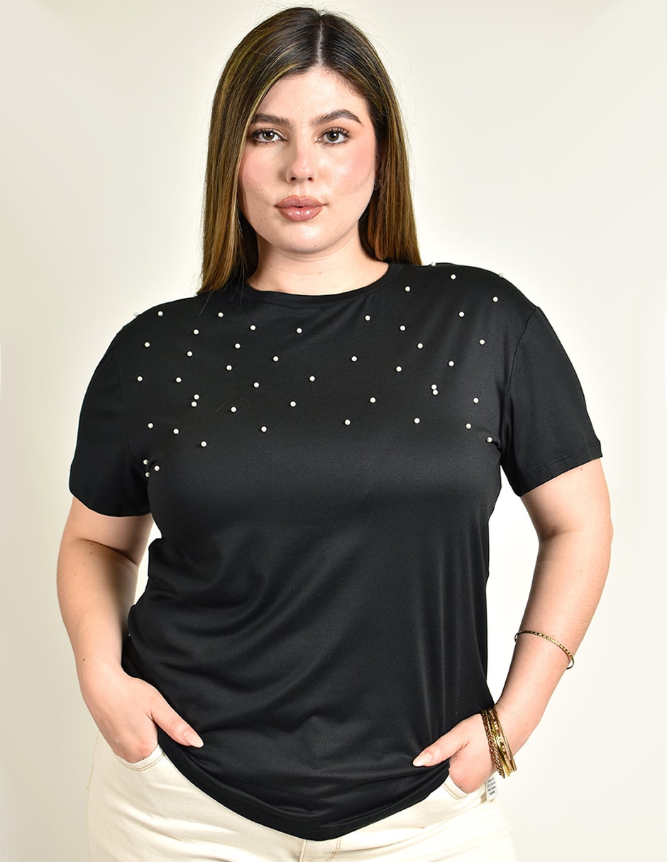 Blusa manga corta para mujer