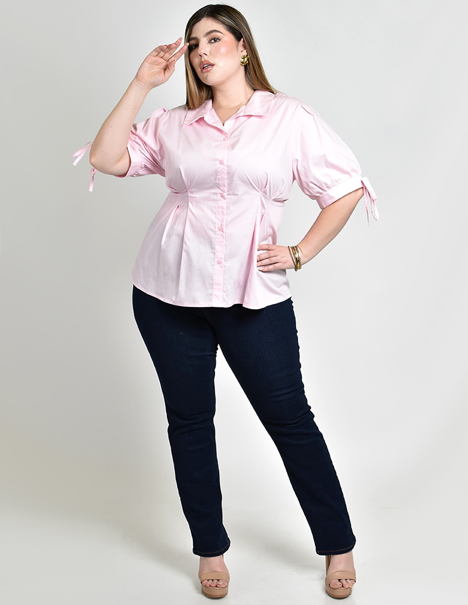 Blusa manga al codo para mujer 7