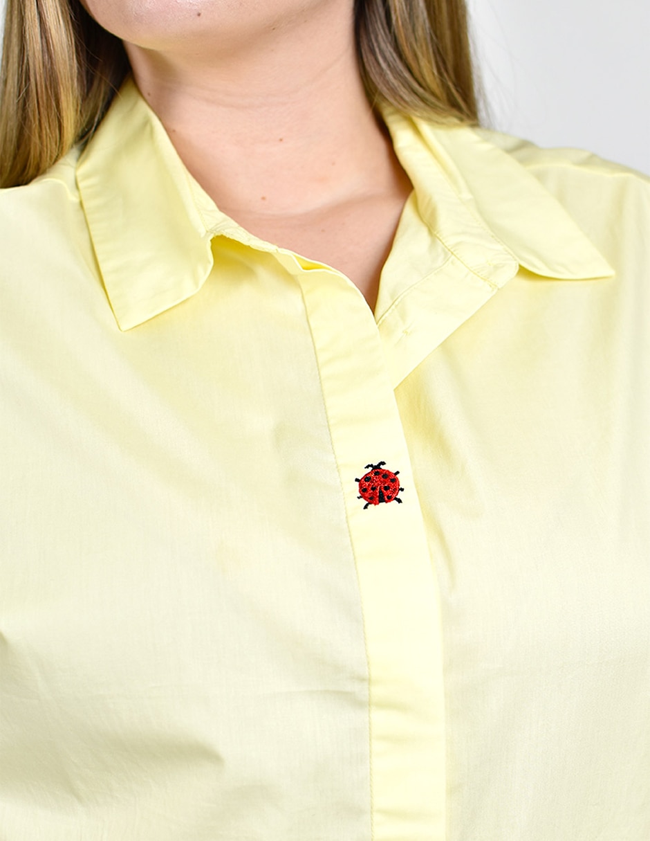 Blusa camisera manga larga para mujer 3