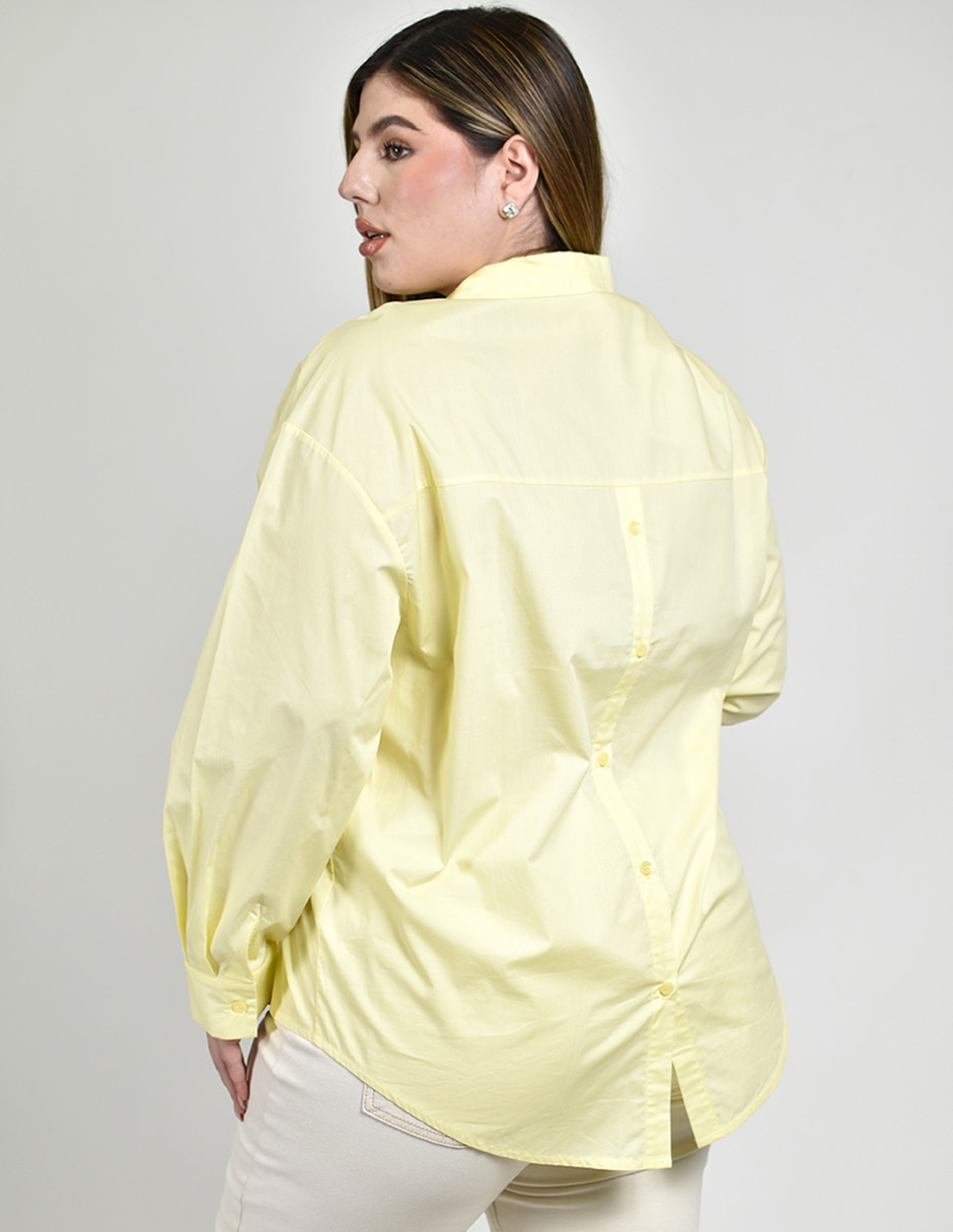 Blusa camisera manga larga para mujer 5