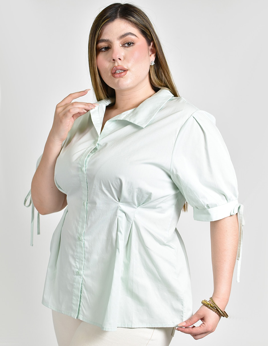 Blusa manga al codo para mujer 3