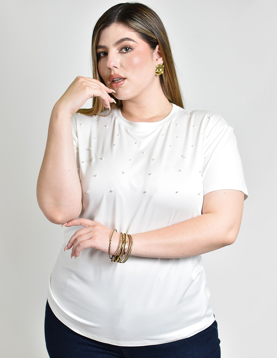 Blusa manga corta para mujer 4