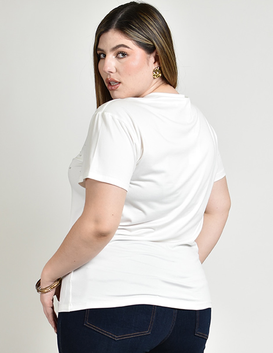 Blusa manga corta para mujer 2