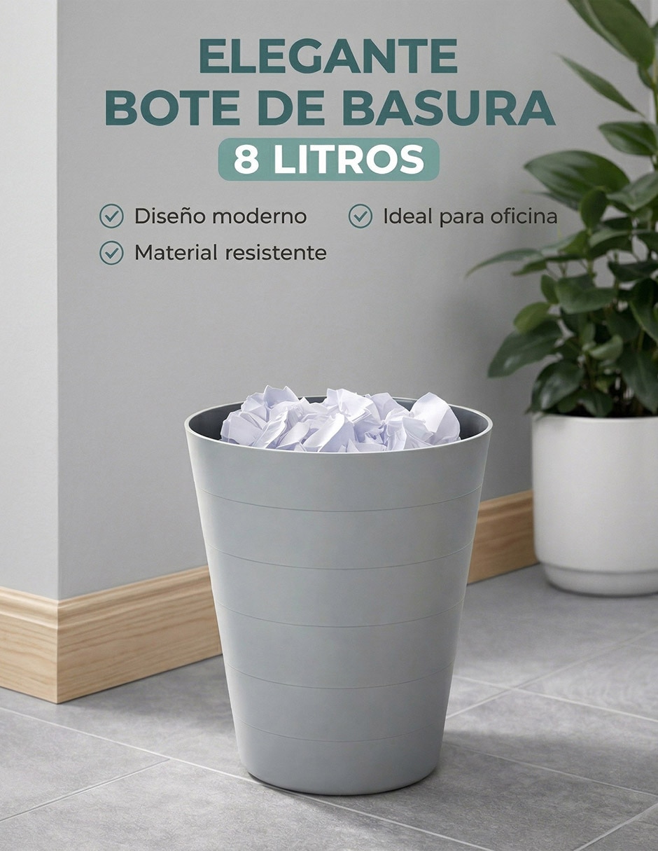 Bote de basura de plástico 5