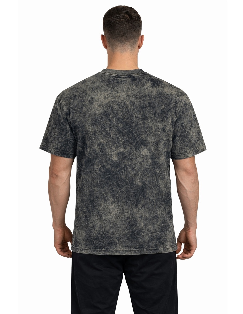 Playera John Leopard cuello redondo para hombre