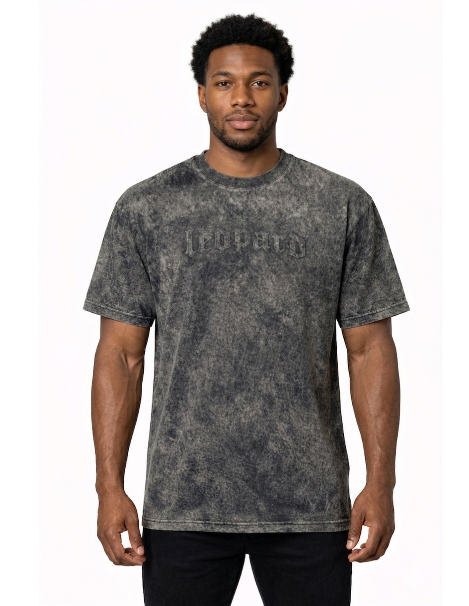 Playera John Leopard cuello redondo para hombre