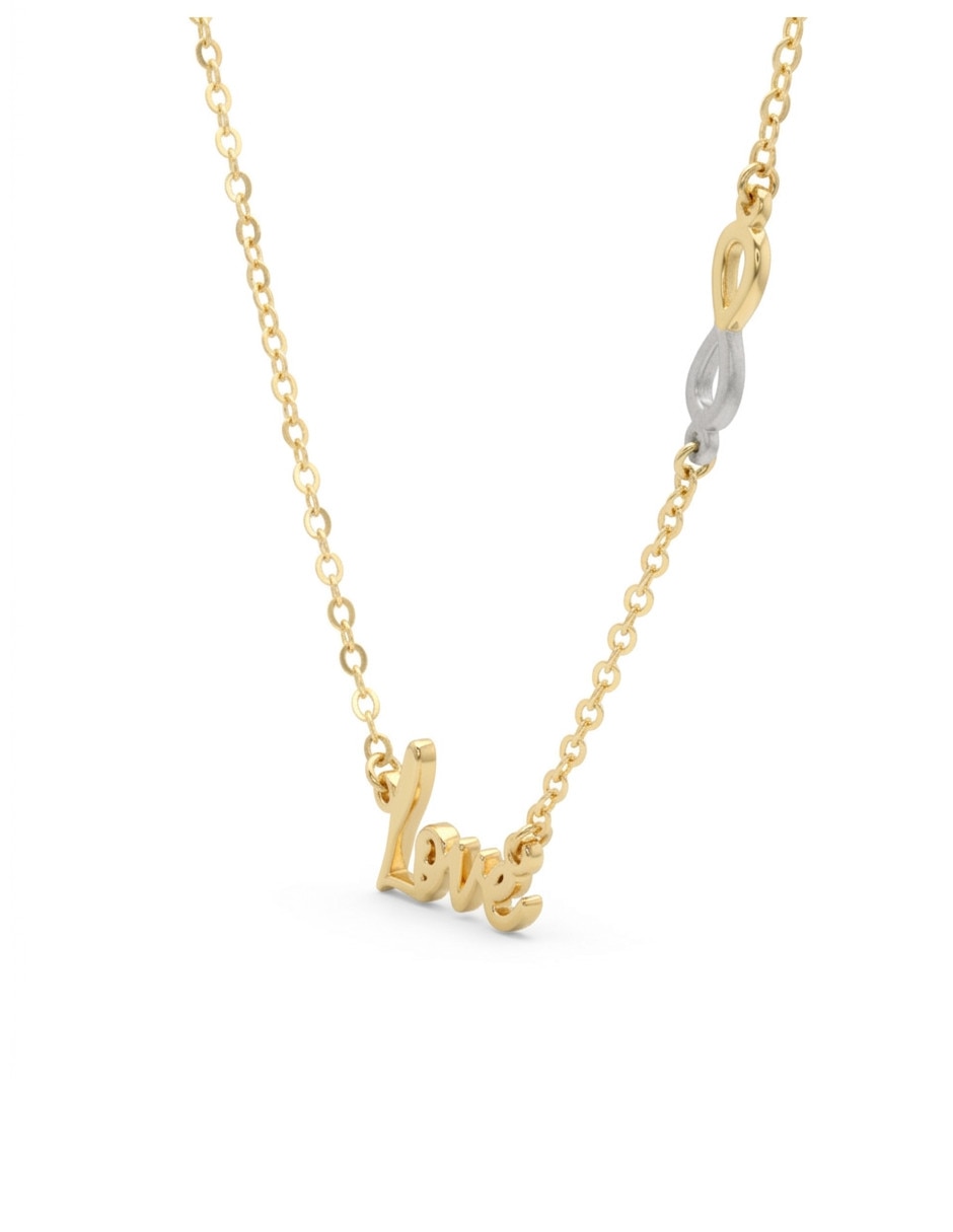 Gargantilla de infinito Love de oro 14 K 3