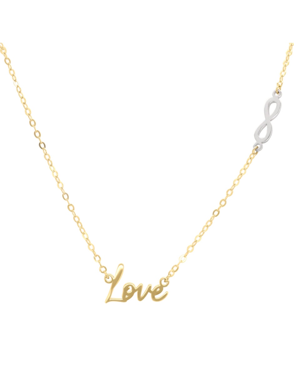 Gargantilla de infinito Love de oro 14 K