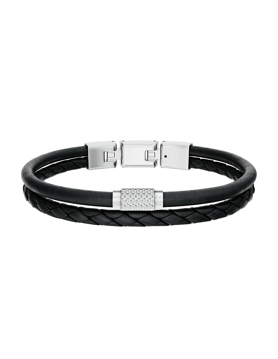 Pulsera de piel Machine con acabado mate