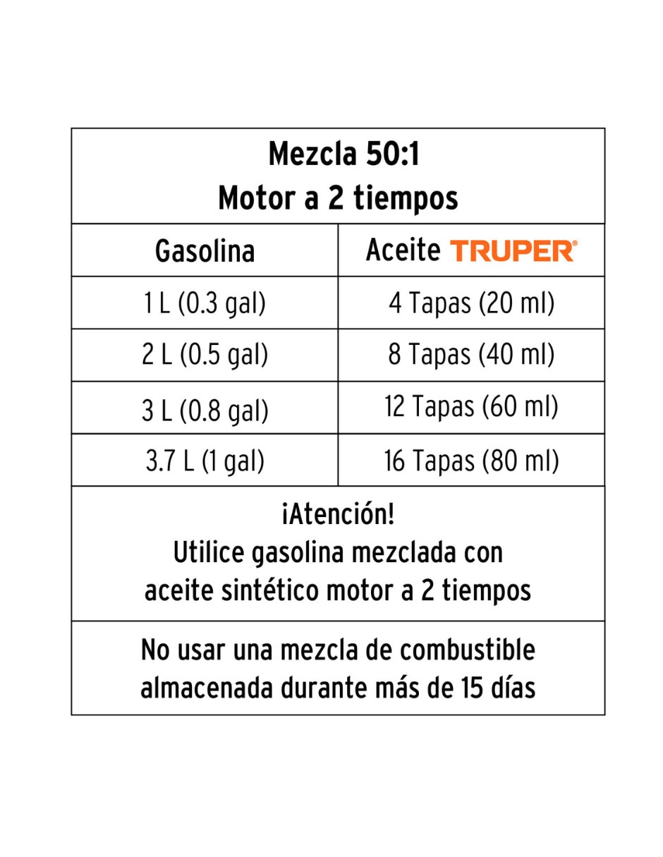 Cortasetos a gasolina Truper Cos-26X