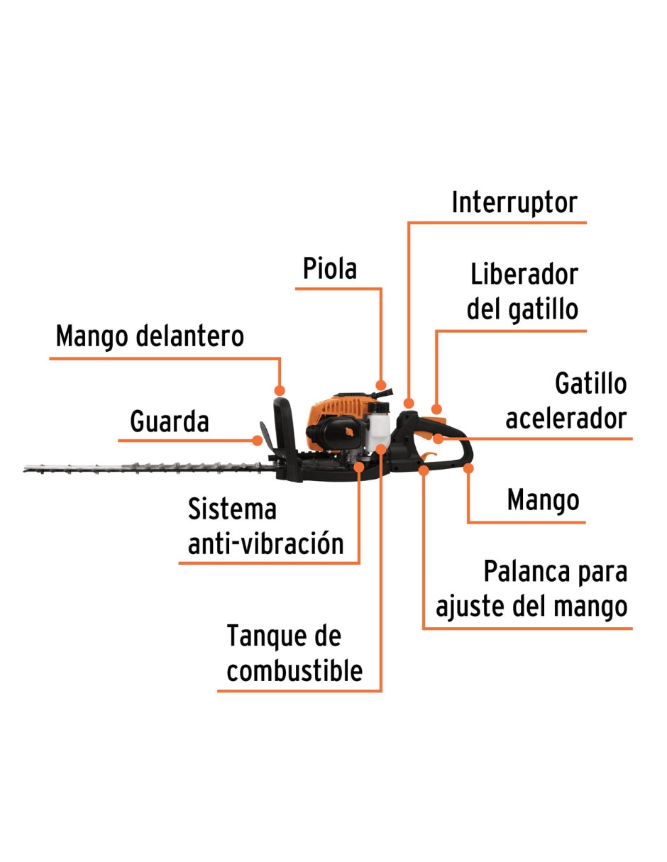 Cortasetos a gasolina Truper Cos-26X